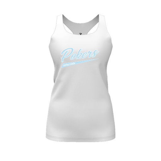 [FT0TRBWH-FYS-LOGO2] Decker Racerback Tank Top (Female Youth S, White, Logo 2)