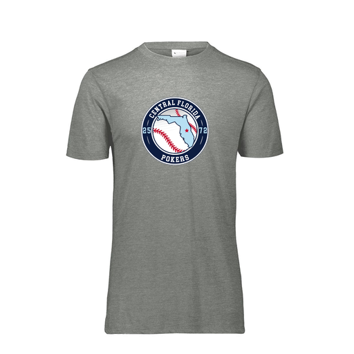 [FTSCUBGY-YS-LOGO3] Decker Youth Tri-Blend T-Shirt - Short Sleeve (Youth S, Gray, Logo 3)