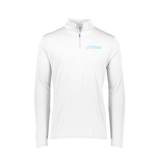 [FTLQFLWH-FAXS-LOGO1] Decker Women's Flex-Lite 1/4 Zip Shirt (Female Adult XS, White, Logo 1)