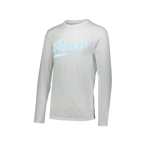 [FTLCUBWH-AXS-LOGO2] Decker Men's Tri-Blend T-Shirt - Long Sleeve (Adult XS, White, Logo 2)