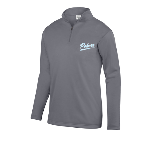 [FOLQFFGY-AS-LOGO2] Decker Men's FlexFleece 1/4 Zip (Adult S, Gray, Logo 2)