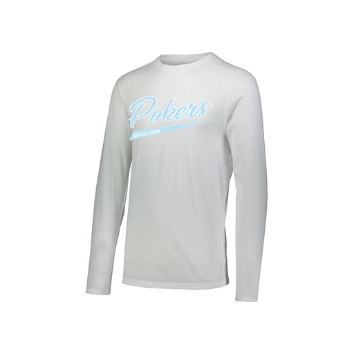 [FTLCUBWH-YS-LOGO2] Decker Youth Tri-Blend T-Shirt - Long Sleeve (Youth S, White, Logo 2)