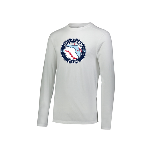 [FTLCUBWH-YS-LOGO3] Decker Youth Tri-Blend T-Shirt - Long Sleeve (Youth S, White, Logo 3)